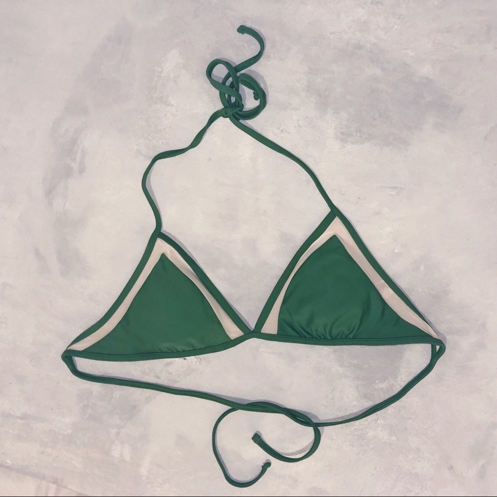 NWT Aerie Olive & Cream Mesh △Top